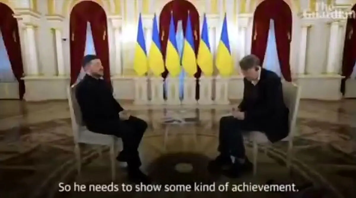 ببینید | قطعی برق به هنگام مصاحبه زلنسکی با گاردین ببینید | قطعی برق به هنگام مصاحبه زلنسکی با گاردین
